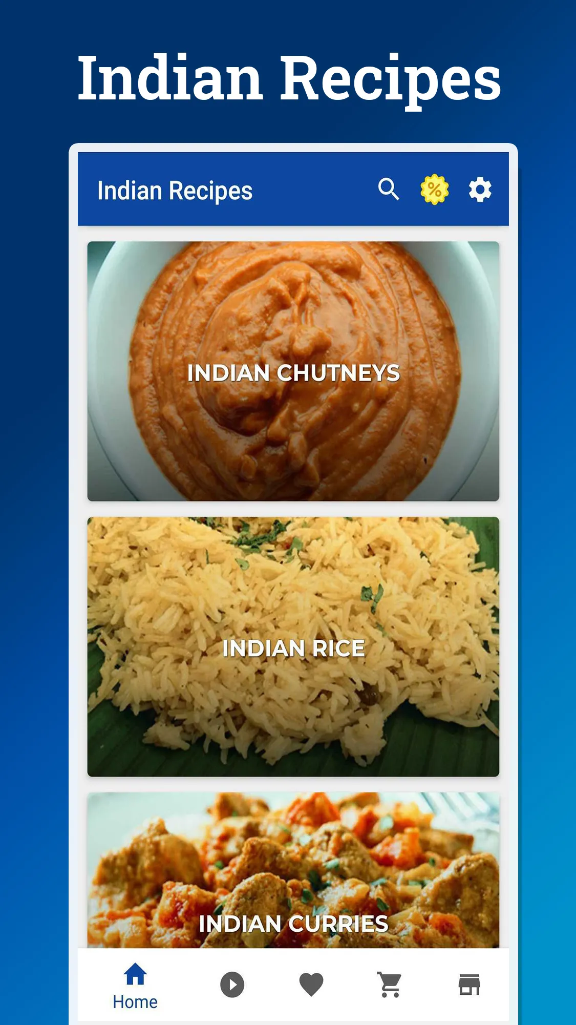 Indian Recipes | Indus Appstore | Screenshot