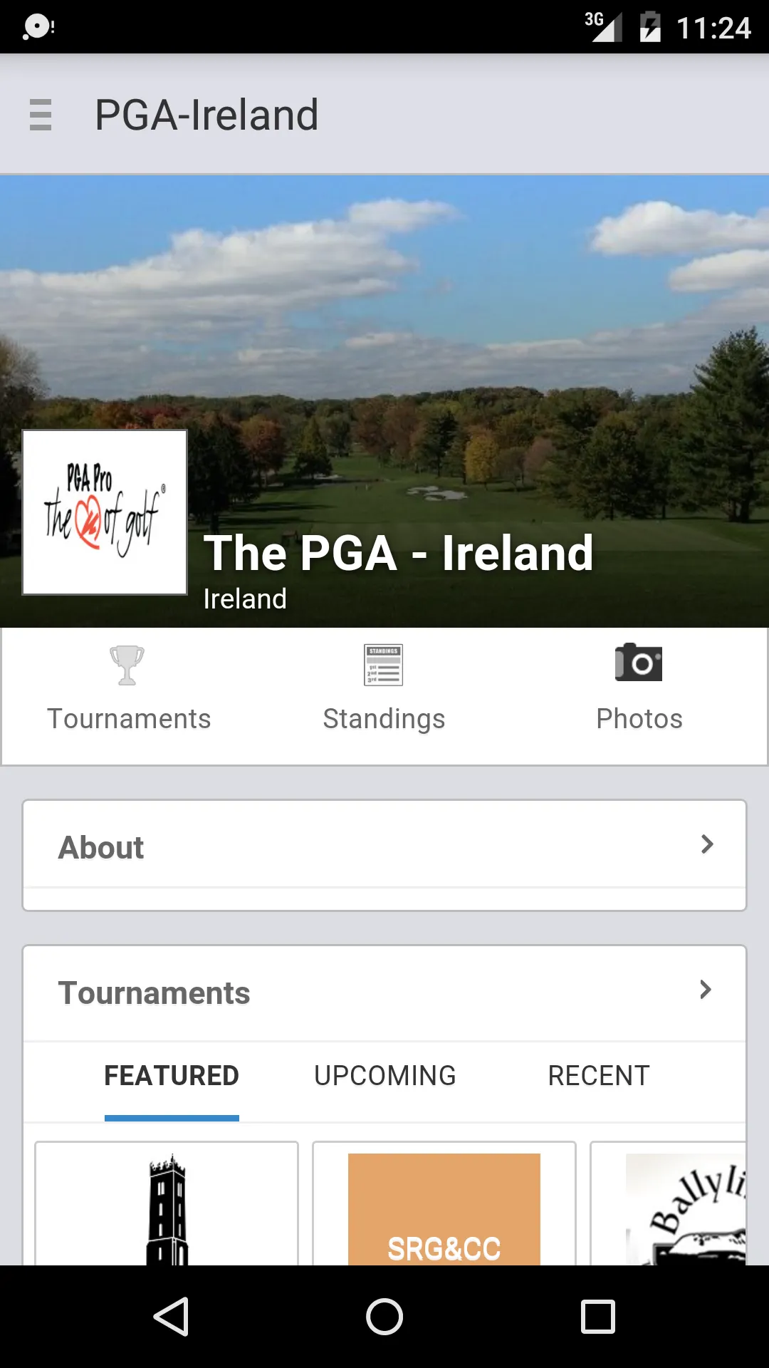 The PGA in Ireland | Indus Appstore | Screenshot