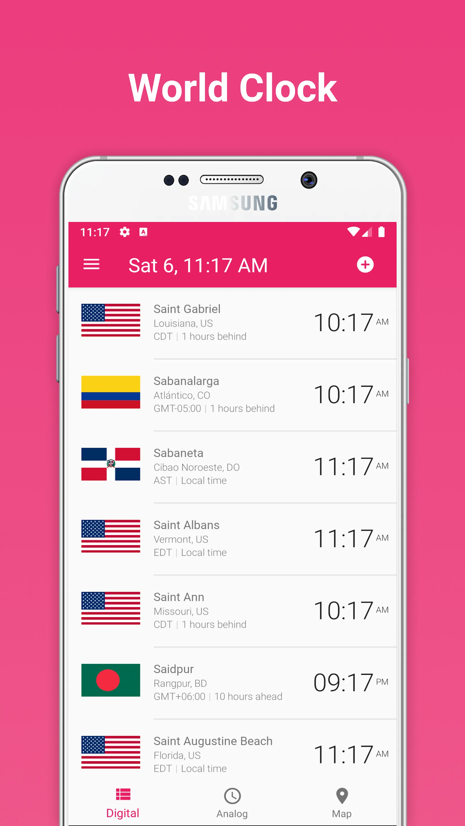 World Clock Widget | Indus Appstore | Screenshot