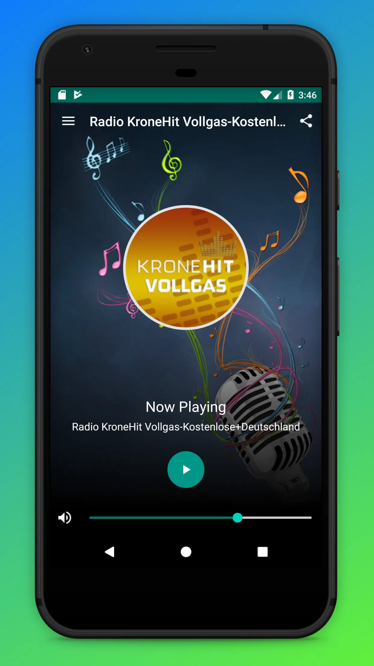 KroneHit Radio Vollgas Online | Indus Appstore | Screenshot