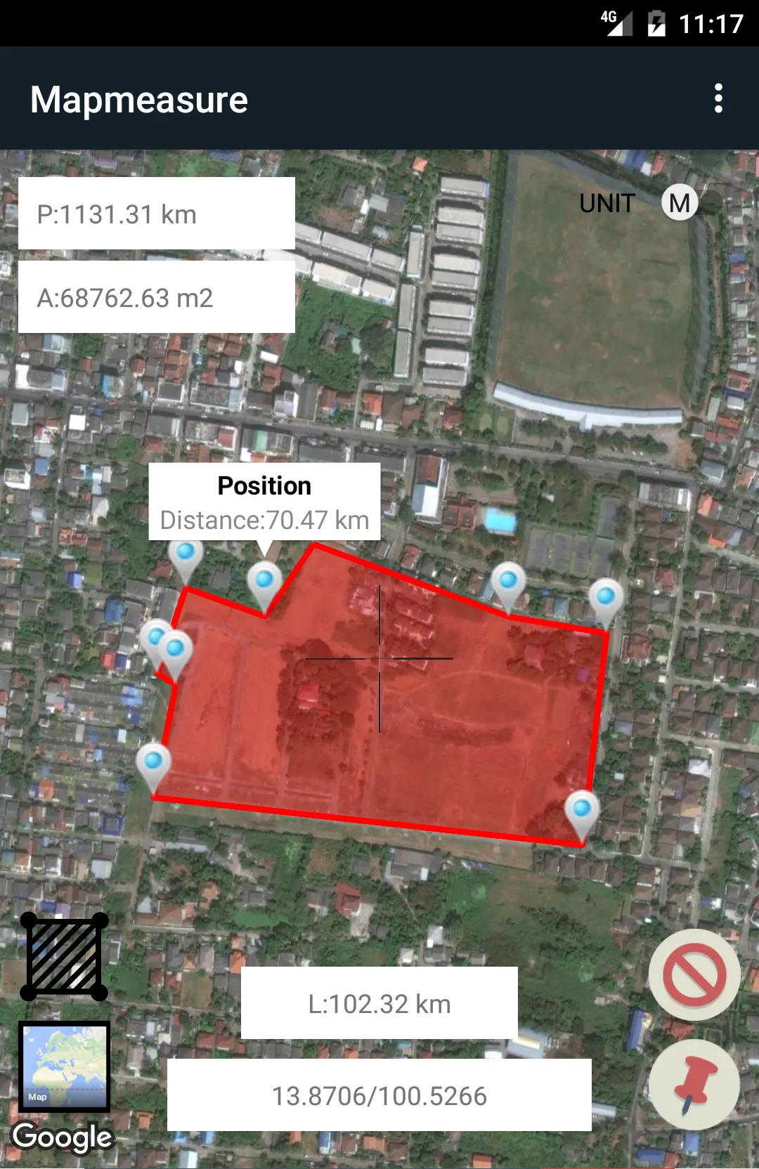 map measure planimeter | Indus Appstore | Screenshot