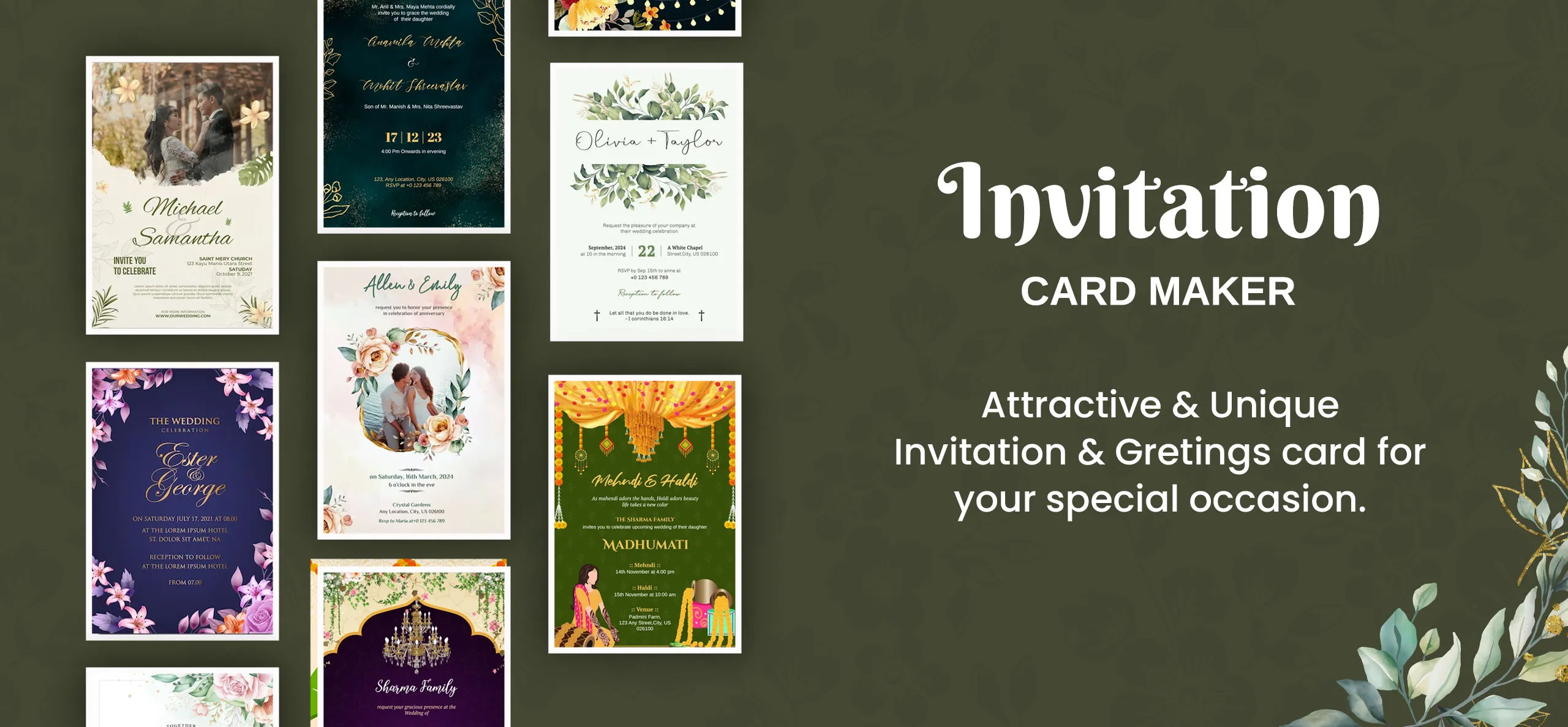 Wedding Card Maker & Invite | Indus Appstore | Screenshot