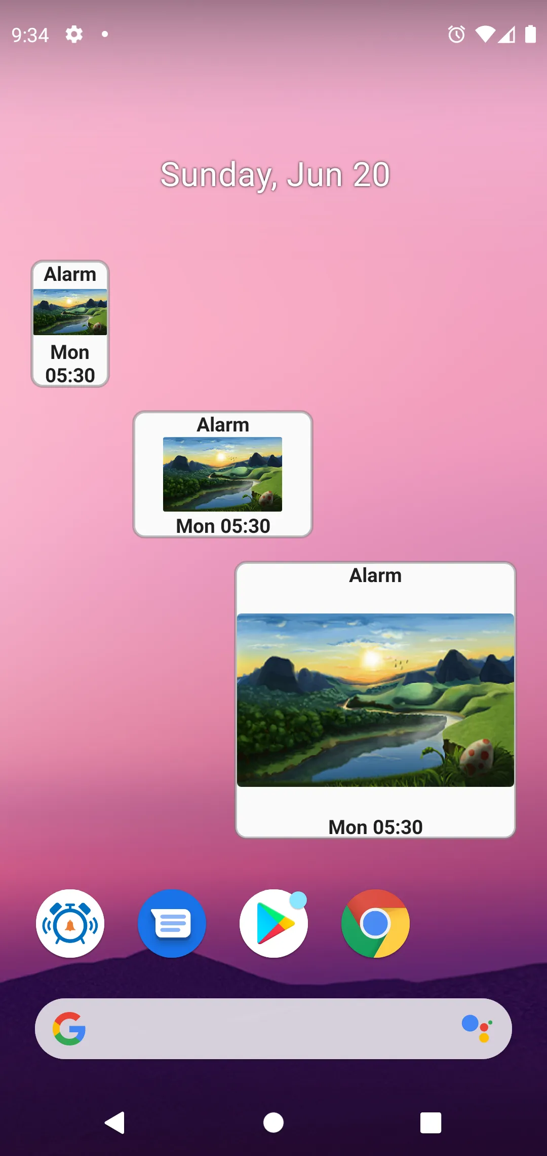 My Next Alarm - Widget | Indus Appstore | Screenshot