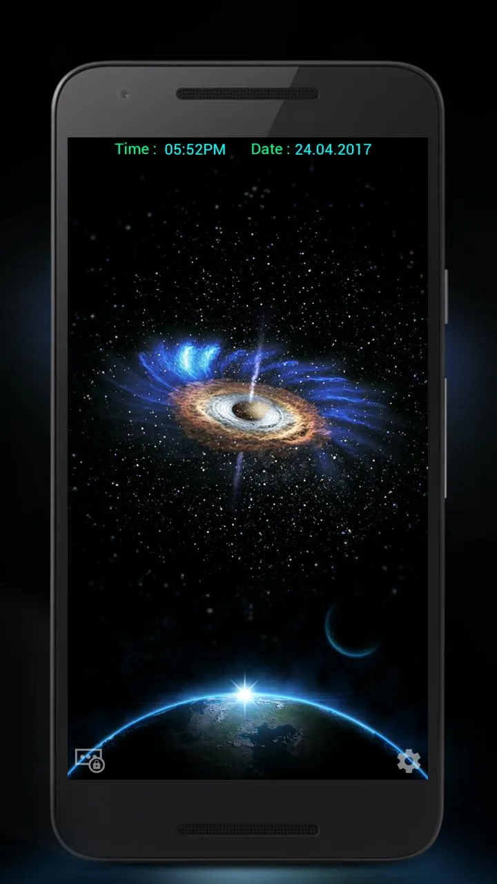 Space Live Lock Screen | Indus Appstore | Screenshot