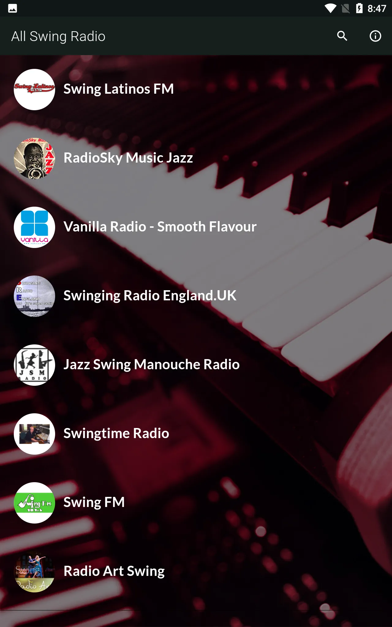 All Swing Radio | Indus Appstore | Screenshot