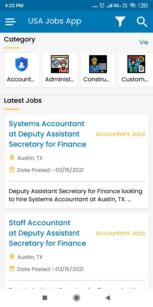 USA Jobs App Latest Jobs | Indus Appstore | Screenshot