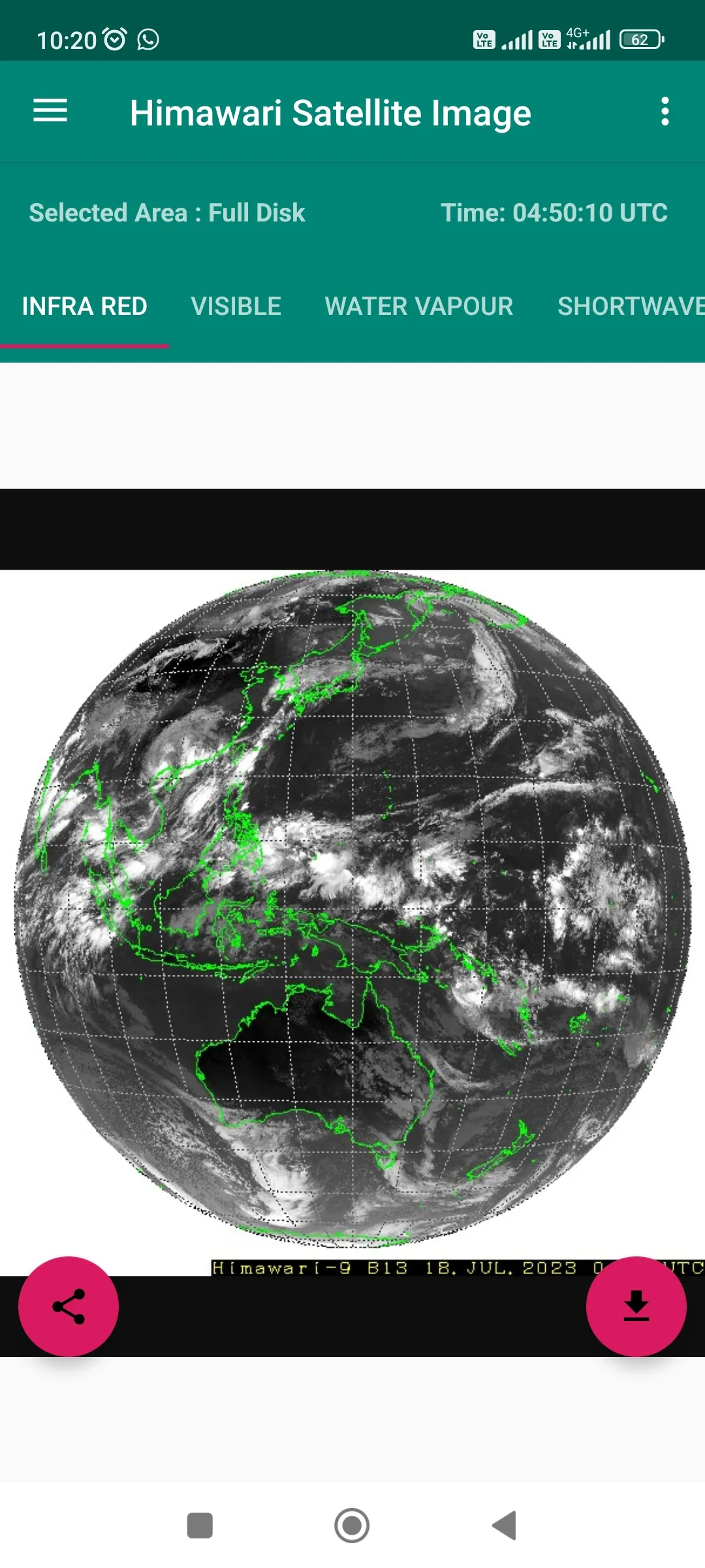 Live Himawari Satellite Image | Indus Appstore | Screenshot