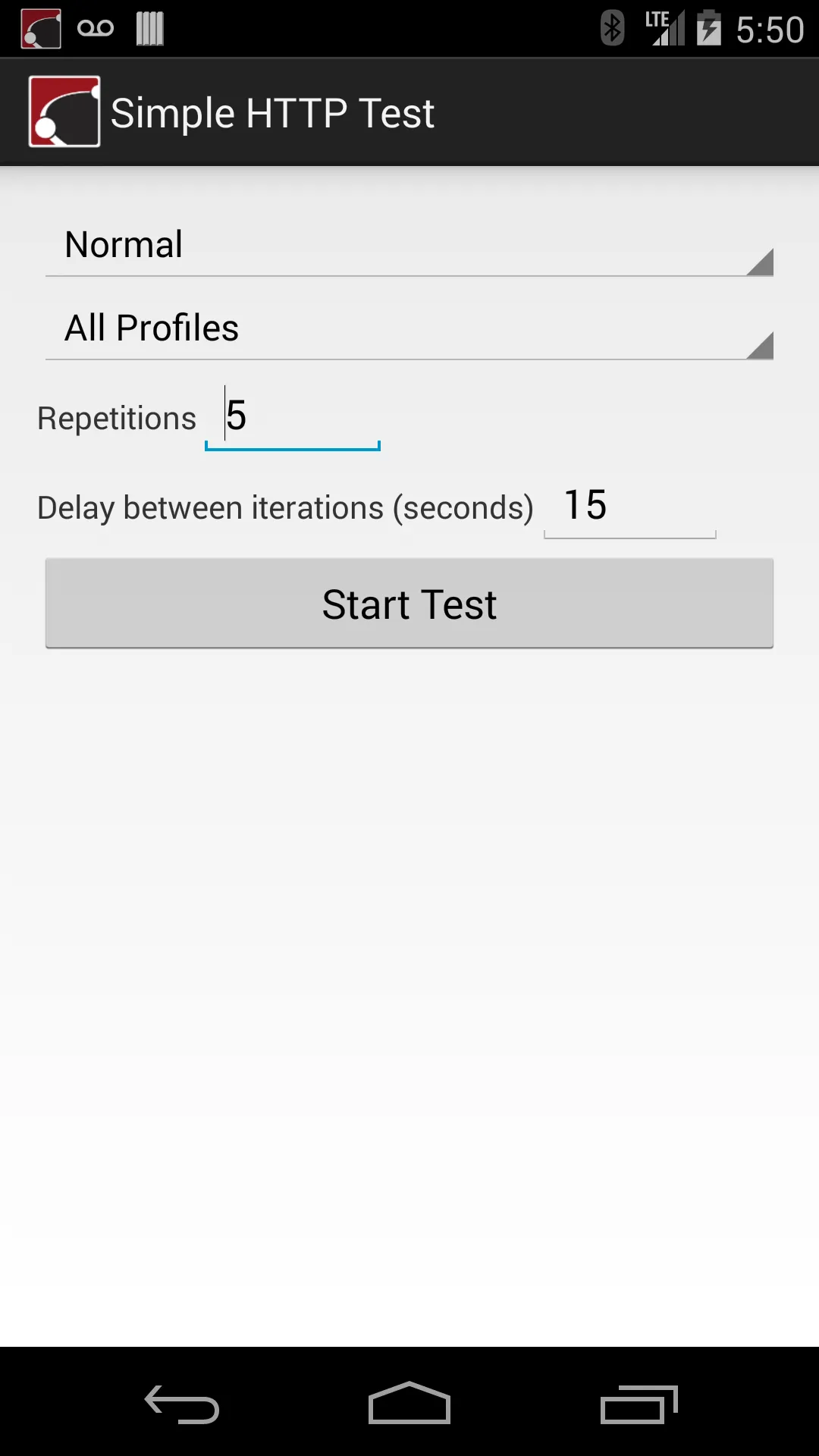 SimpleHttpTest | Indus Appstore | Screenshot