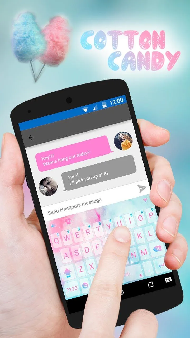 CottonCandy Keyboard Backgroun | Indus Appstore | Screenshot