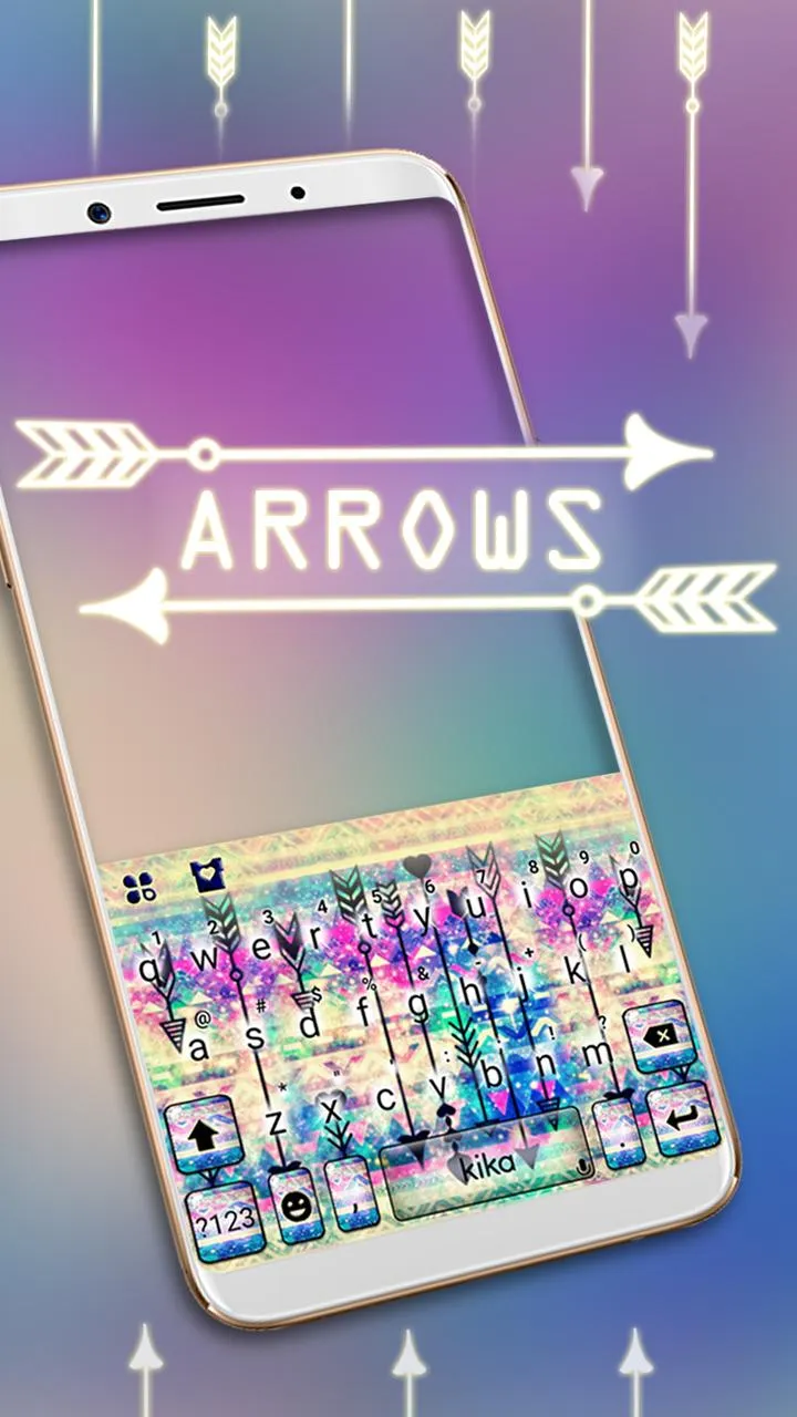 Galaxy Arrows Keyboard Theme | Indus Appstore | Screenshot