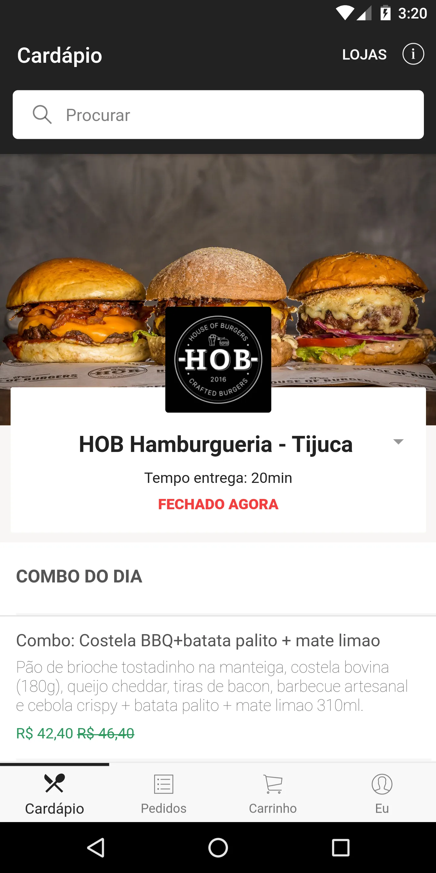 HOB Hamburgueria | Indus Appstore | Screenshot