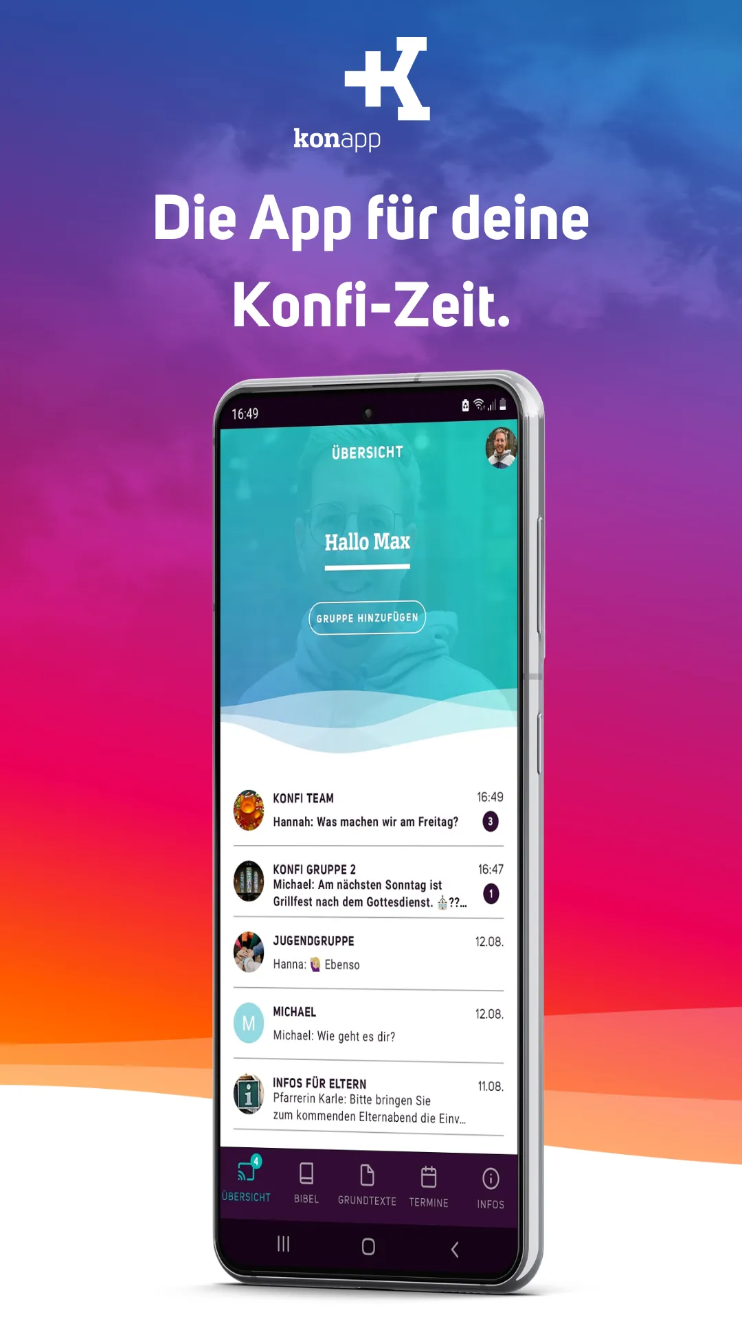 KonApp - Die App für Konfis | Indus Appstore | Screenshot