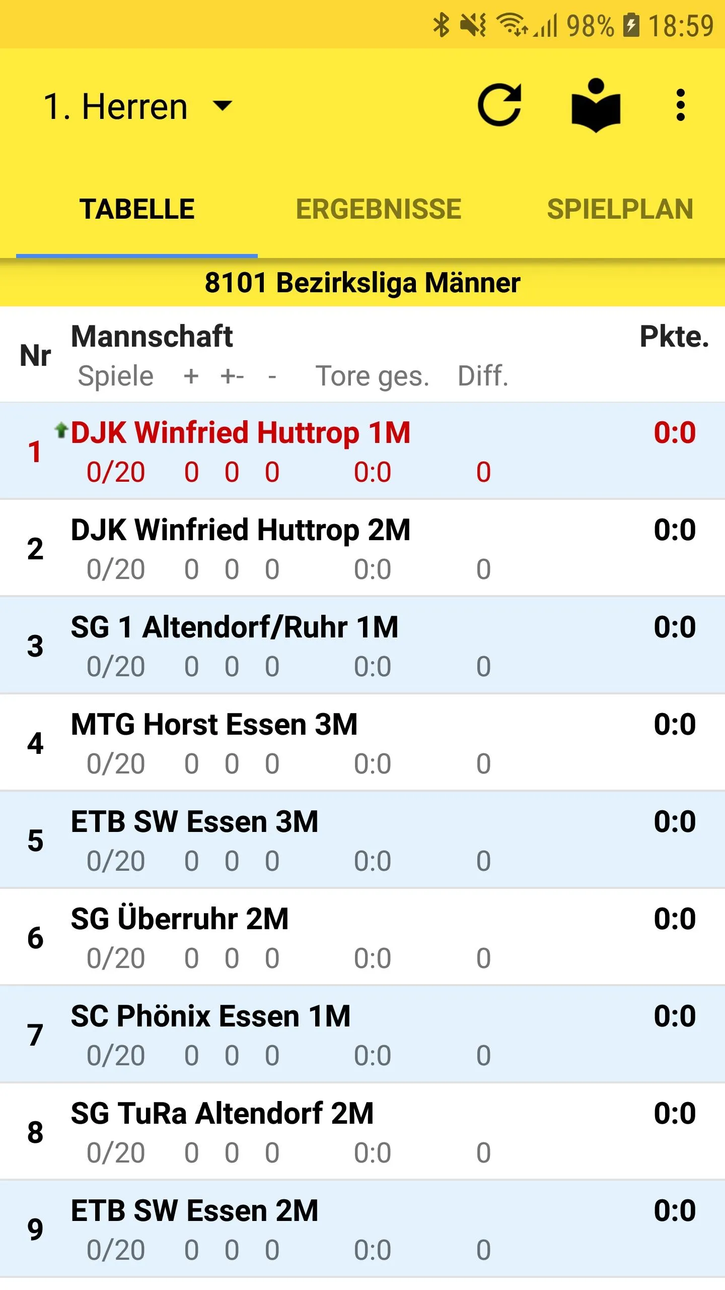 DJK Winfried Huttrop Handball | Indus Appstore | Screenshot