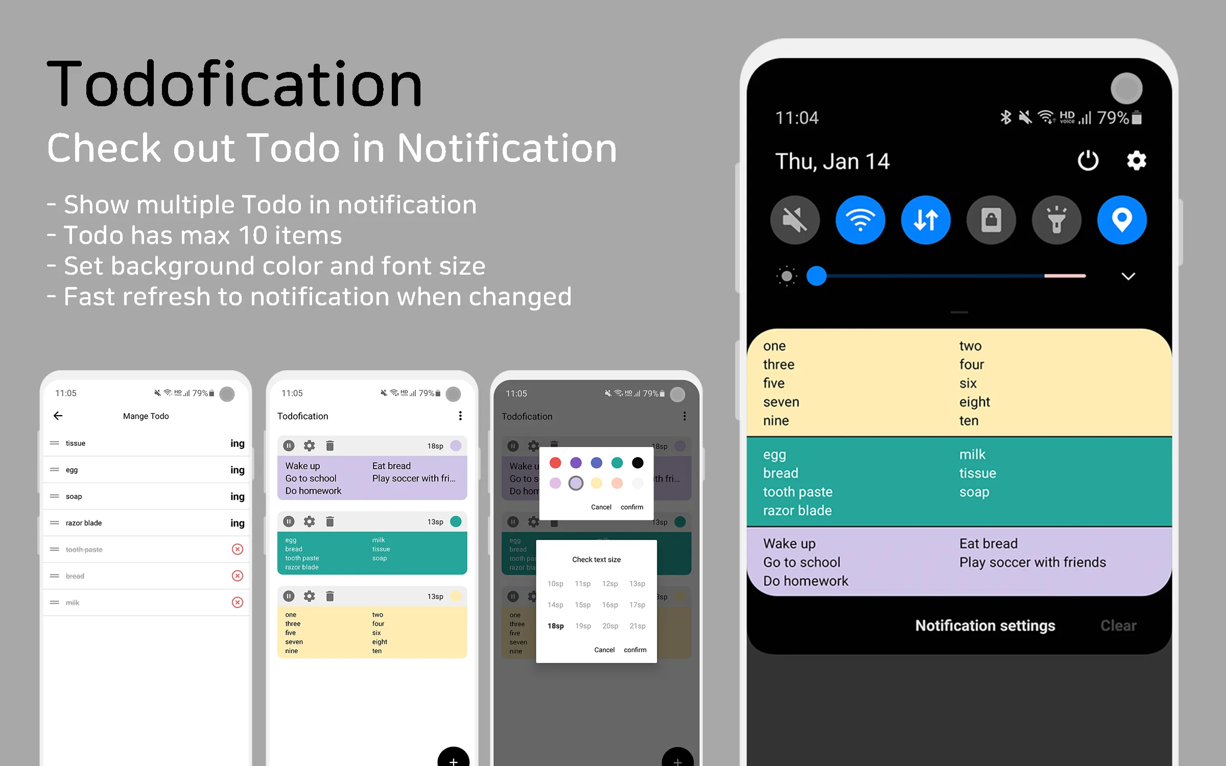 Todo in Notification : Todofic | Indus Appstore | Screenshot