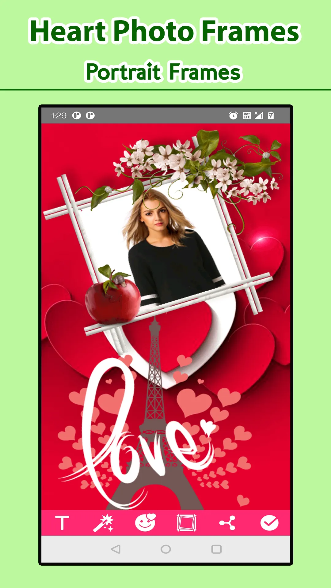 Heart Frames – Love Photos | Indus Appstore | Screenshot