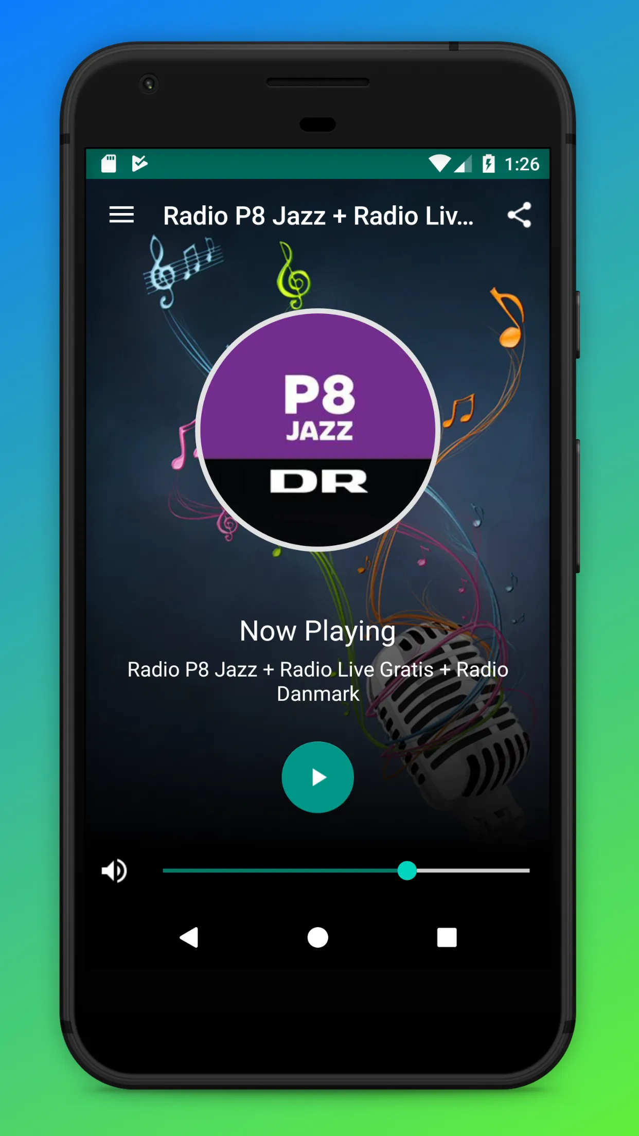 DR P8 Jazz Radio Danmark App | Indus Appstore | Screenshot