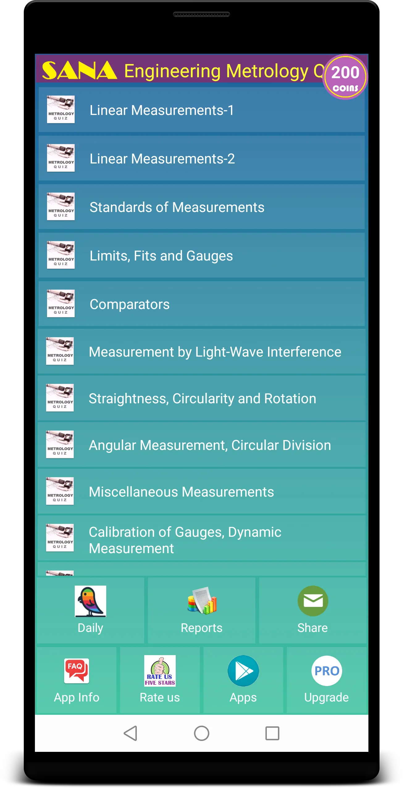 Metrology Quiz | Indus Appstore | Screenshot