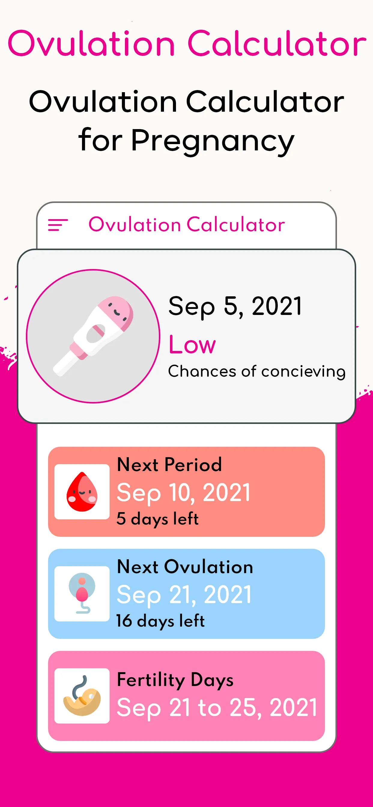 Ovulation Calculator & Tracker | Indus Appstore | Screenshot