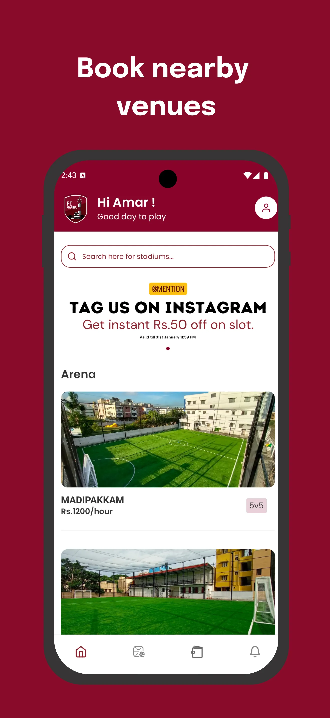 FC Marina | Indus Appstore | Screenshot