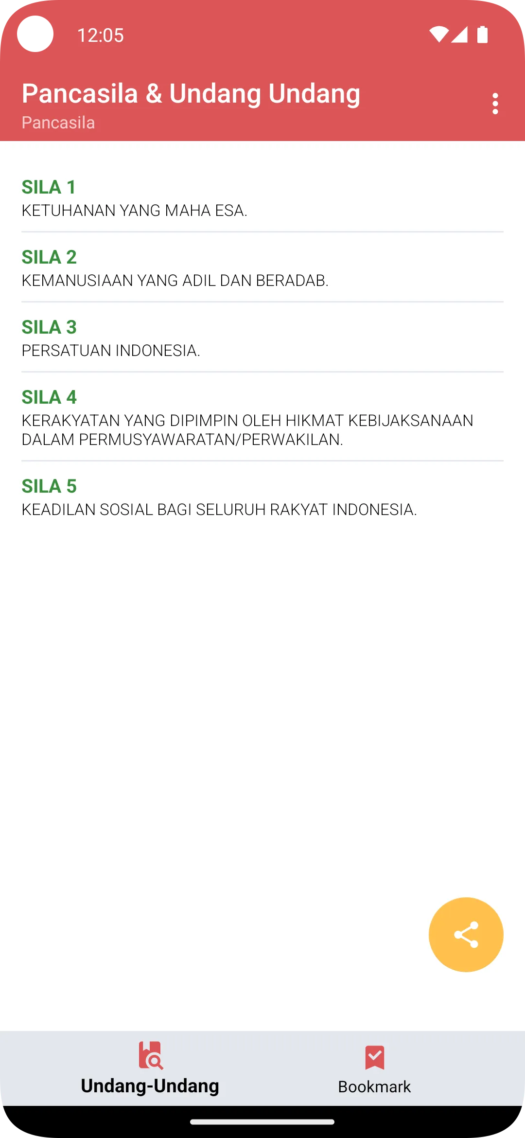 Pancasila & Undang-Undang | Indus Appstore | Screenshot