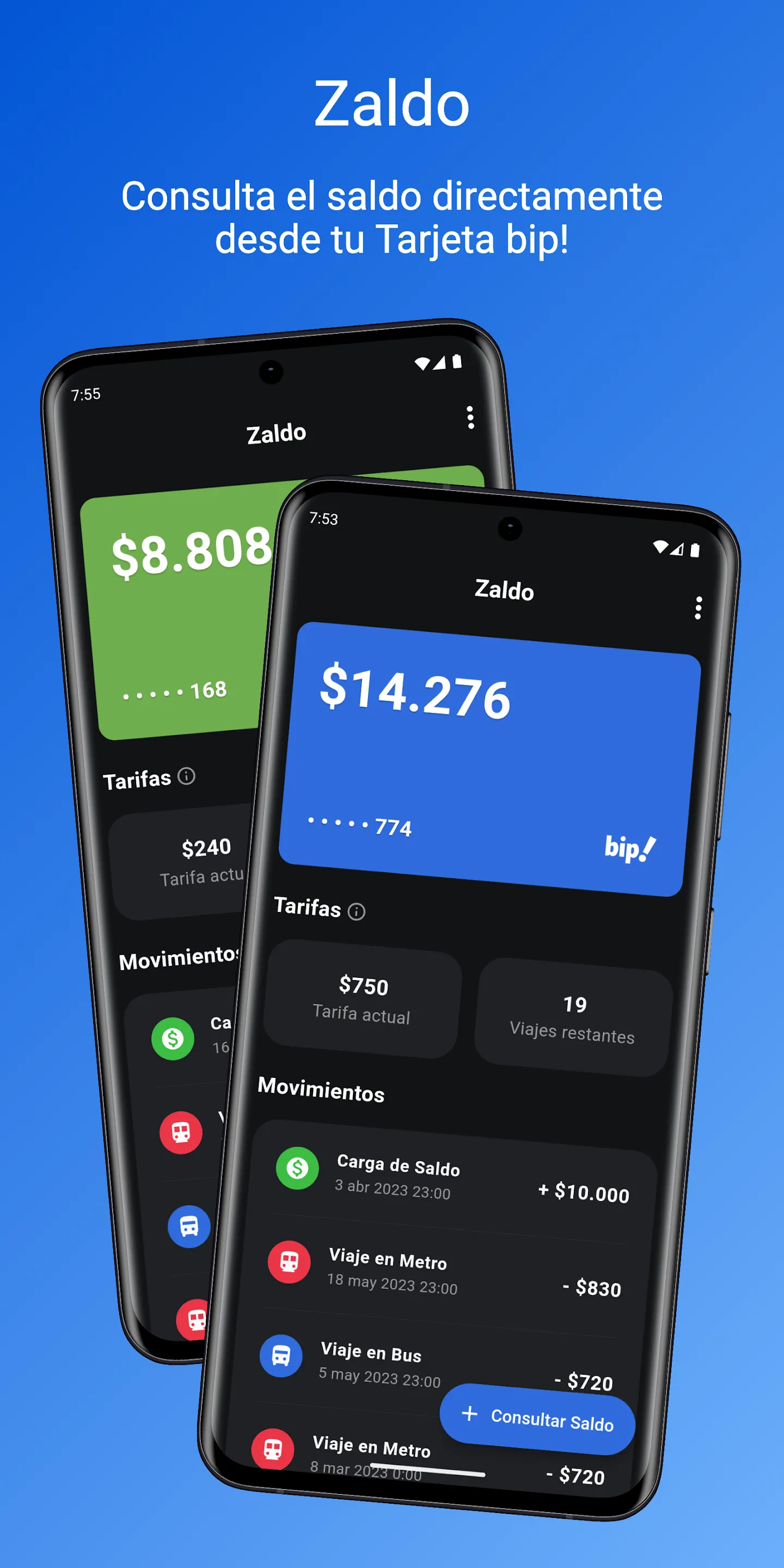 Zaldo: NFC bip card balance | Indus Appstore | Screenshot