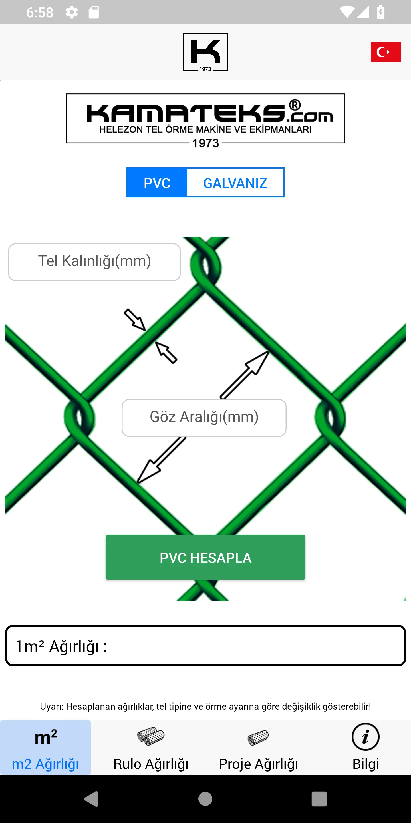 Kamateks - Fence Calculator | Indus Appstore | Screenshot