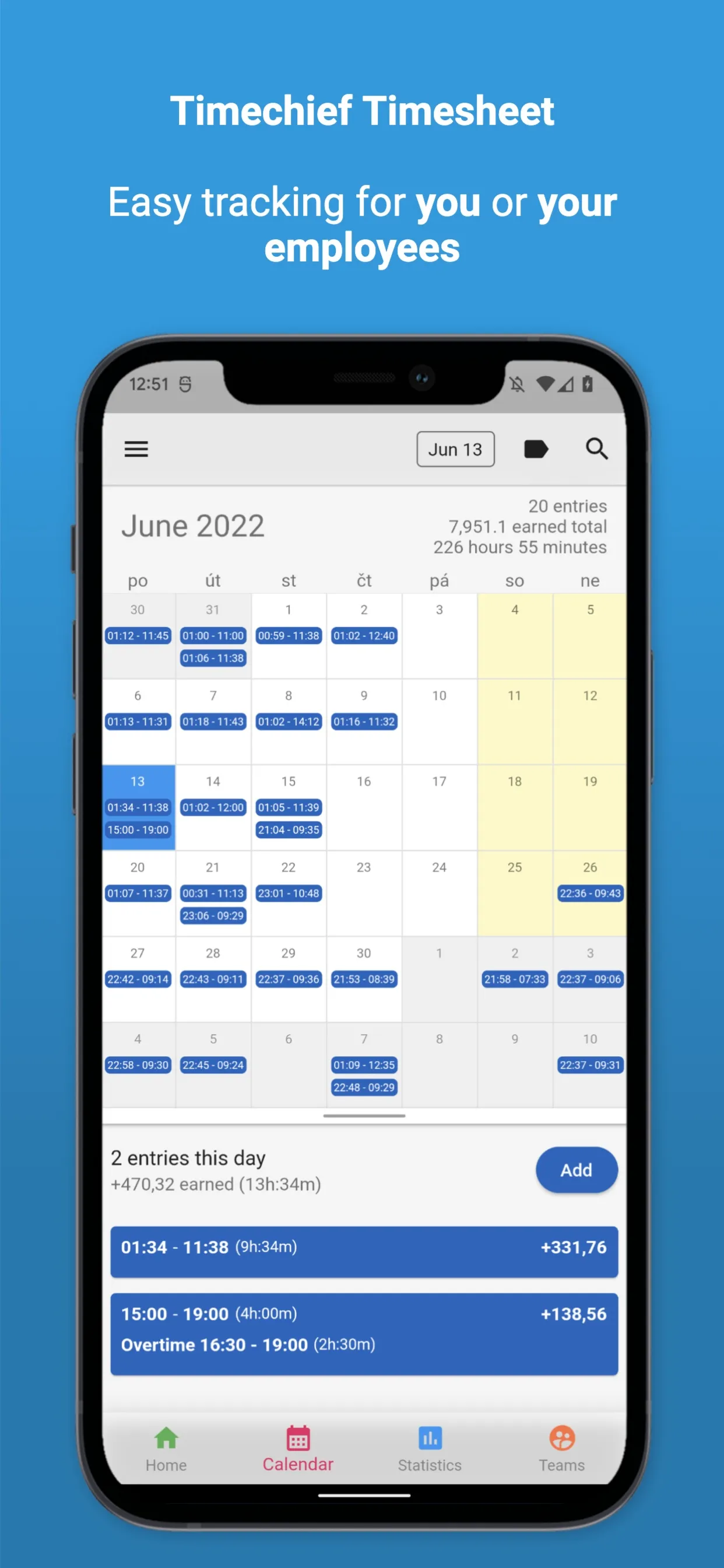 Timesheet: Work Hours Tracker | Indus Appstore | Screenshot