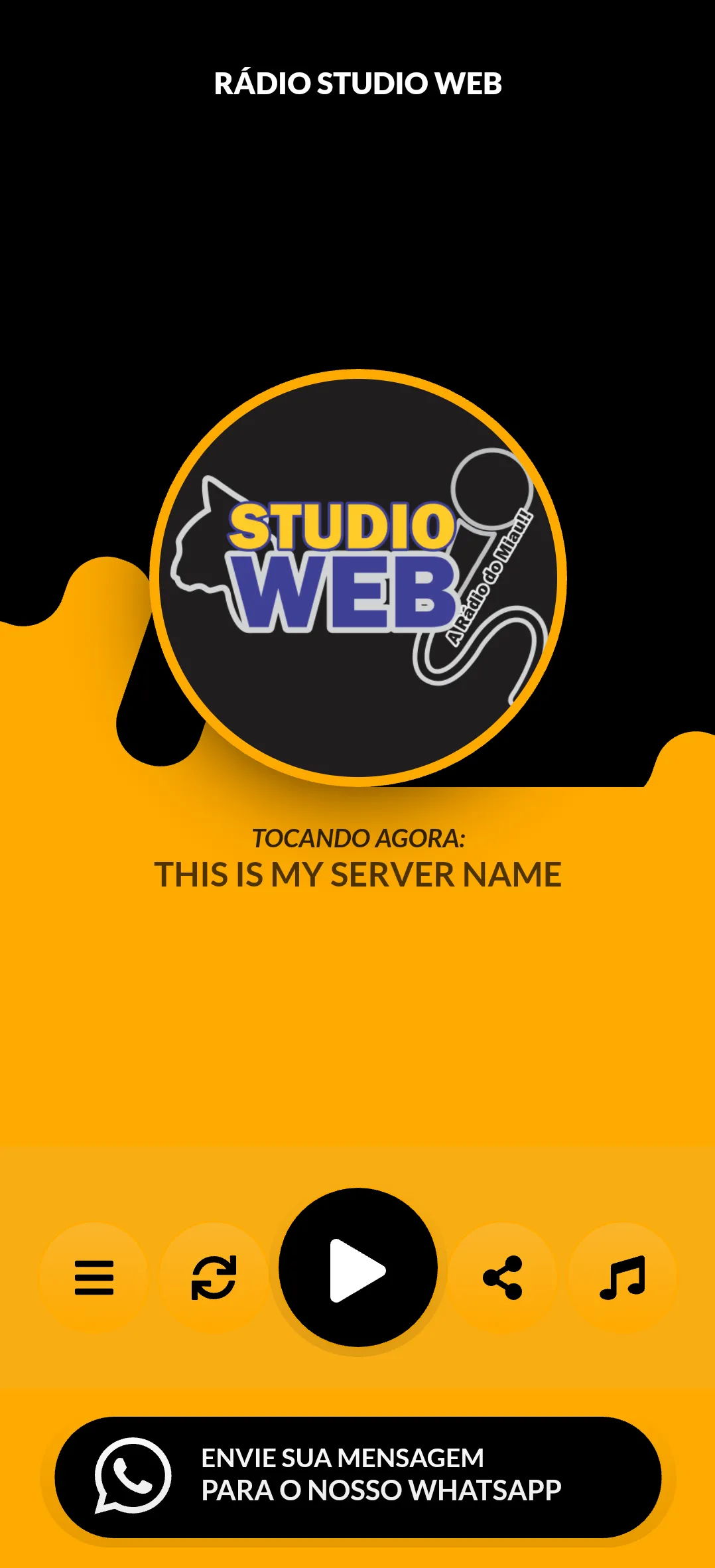 Studio Web Radio - A radio do  | Indus Appstore | Screenshot