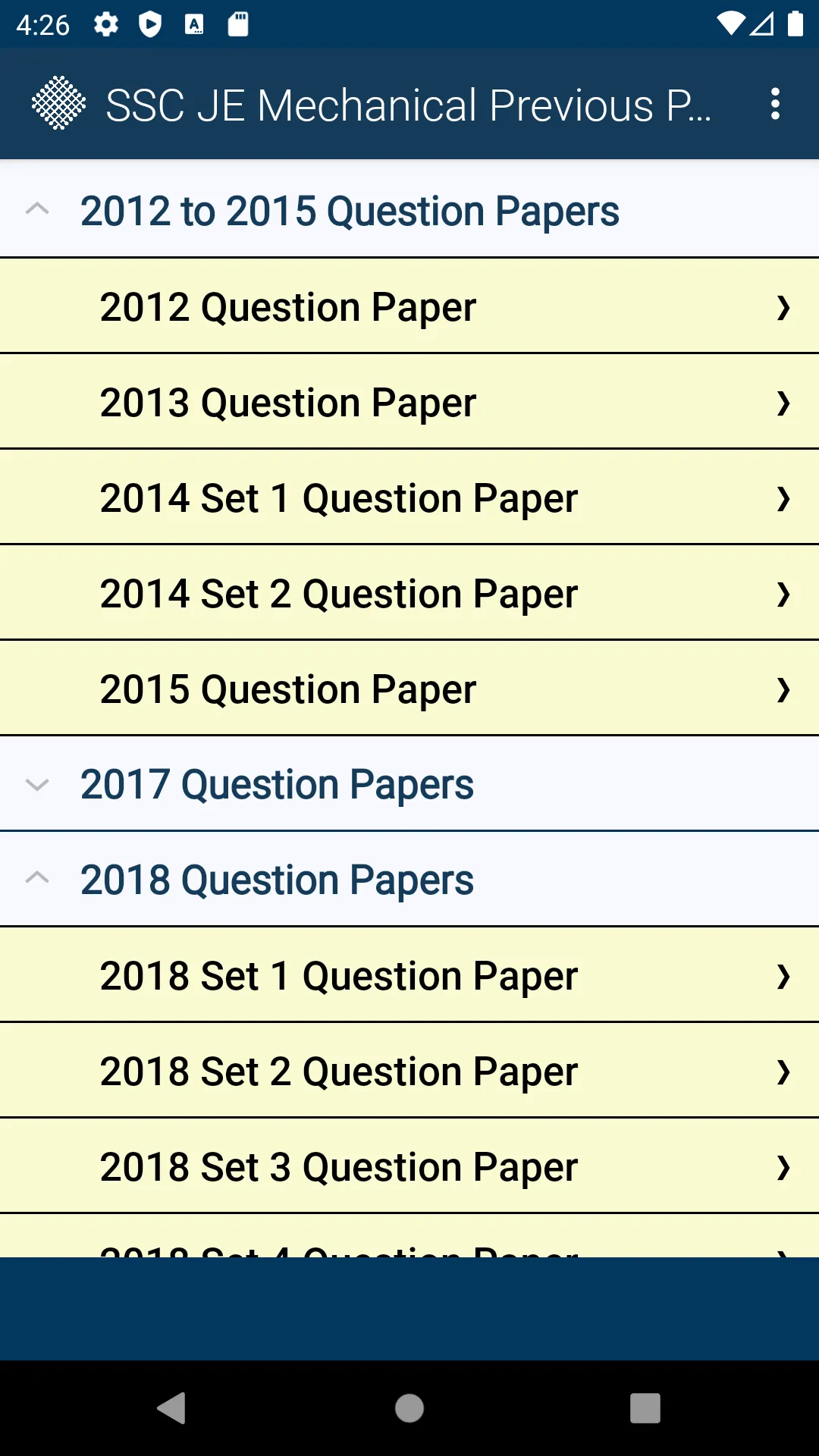 SSC JE Mechanical Previous | Indus Appstore | Screenshot