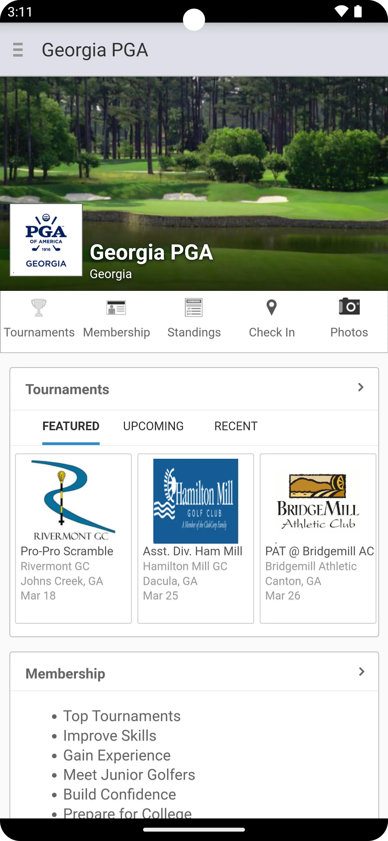 Georgia PGA | Indus Appstore | Screenshot