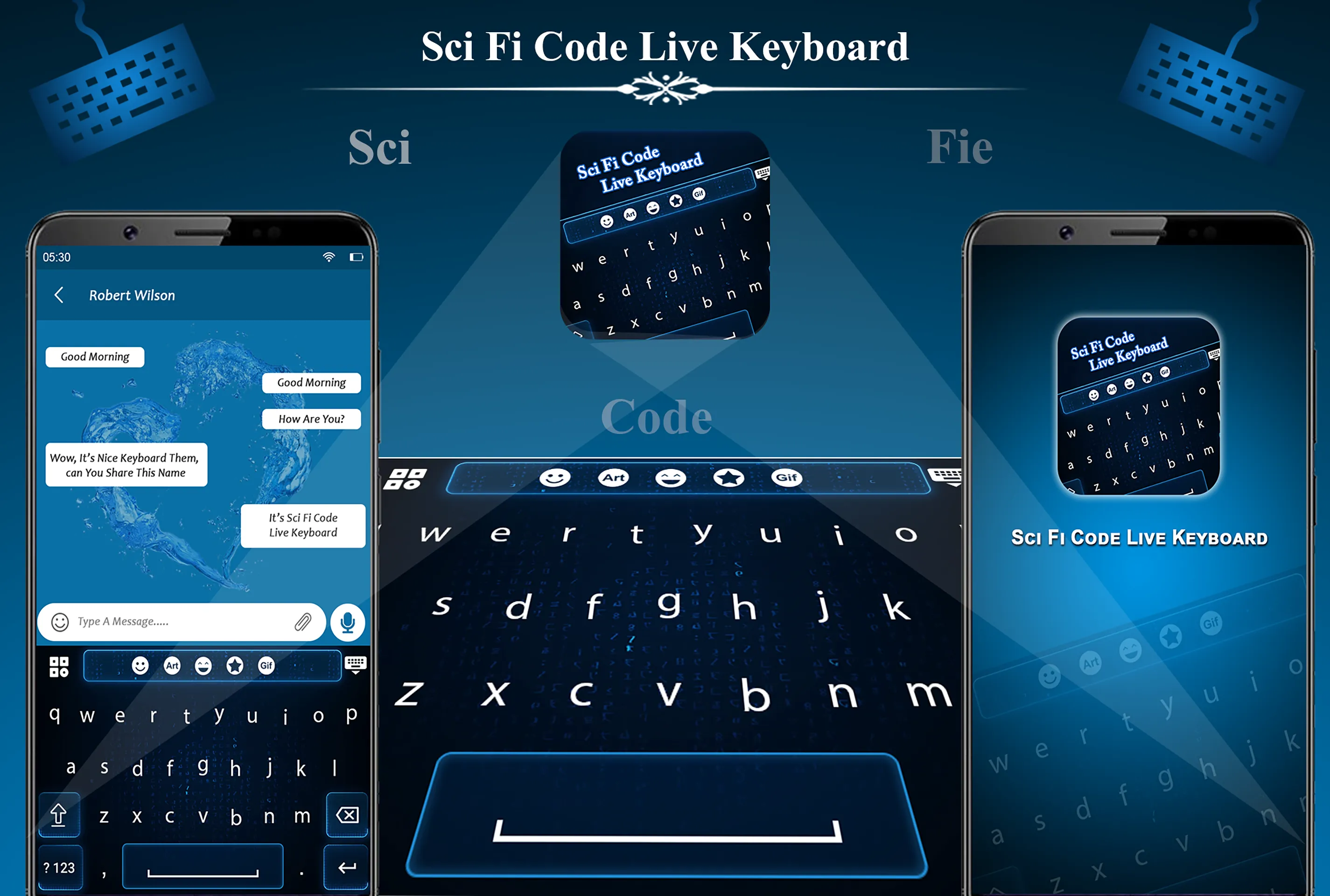 SciFi Code Live Keyboard | Indus Appstore | Screenshot