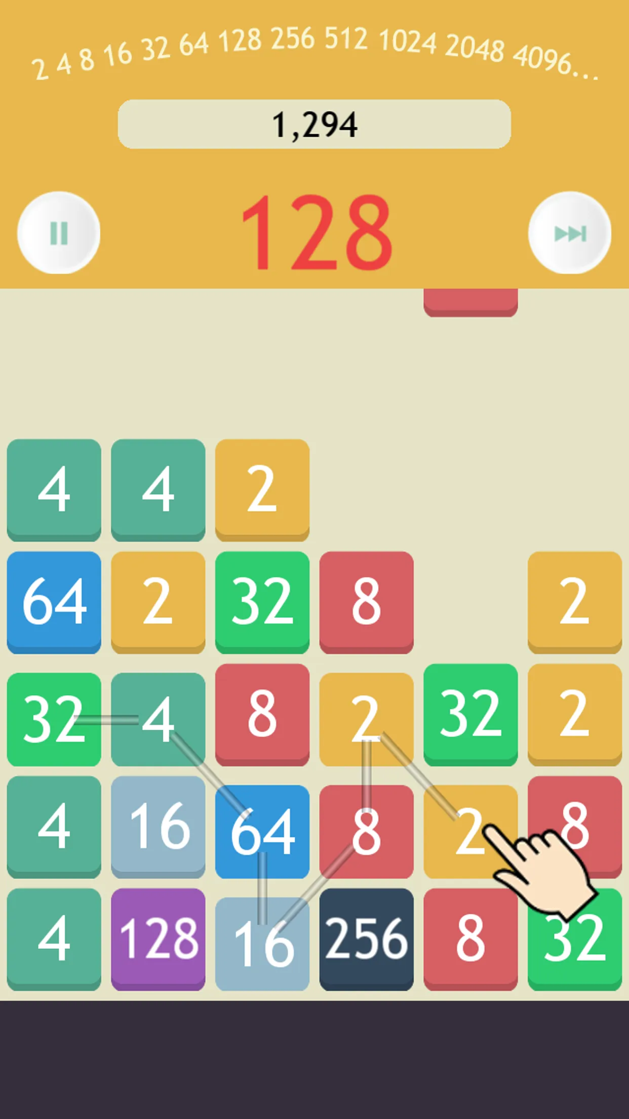 Pow2 -Make 2048 Puzzle | Indus Appstore | Screenshot