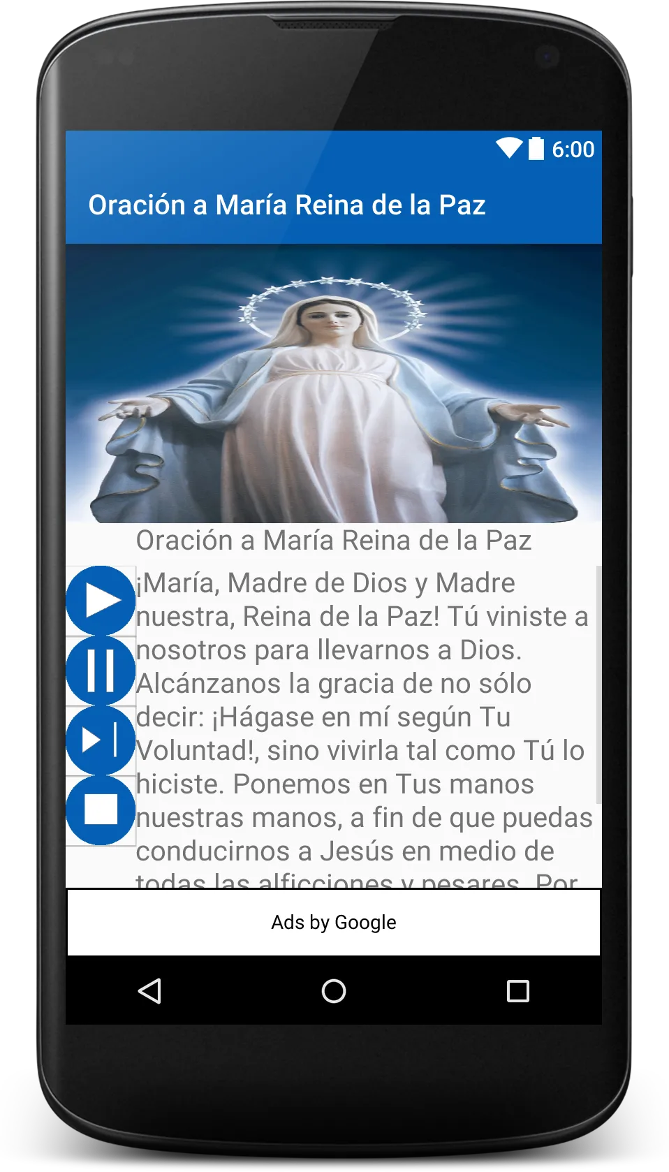 Oración María Reina de la Paz | Indus Appstore | Screenshot