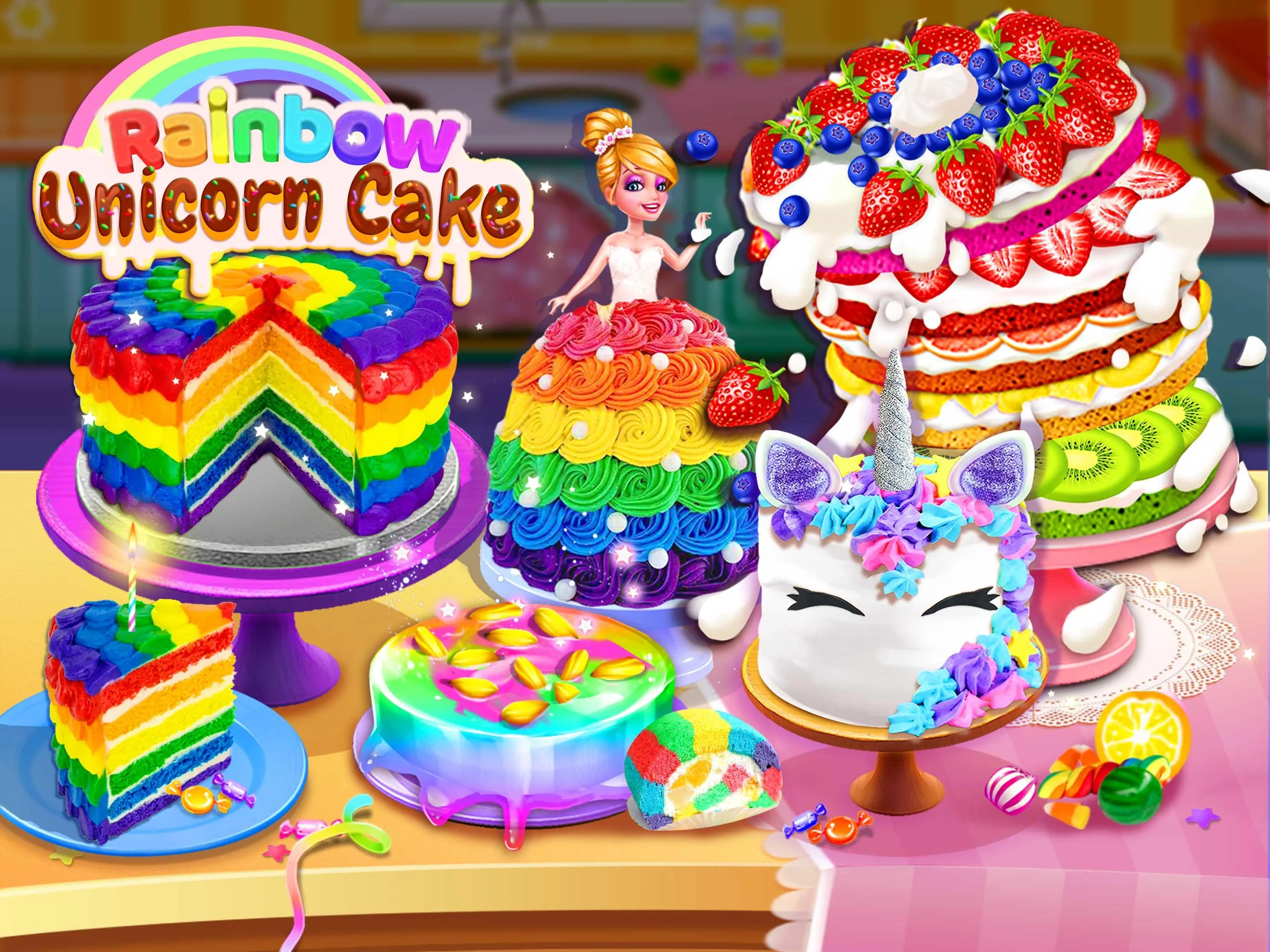 Unicorn Cake Cooking Games | Indus Appstore | Screenshot