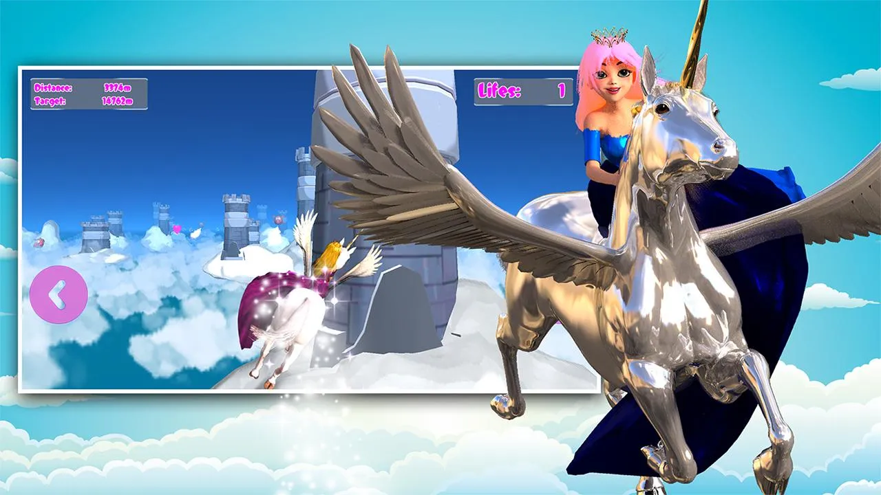 Princess Unicorn Sky World Run | Indus Appstore | Screenshot