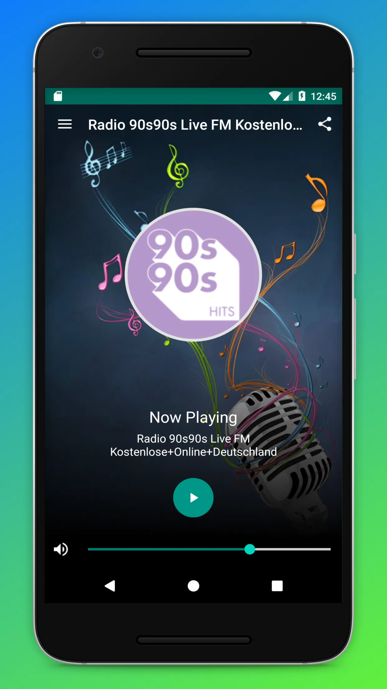 90s90s Radio Deutschland App | Indus Appstore | Screenshot