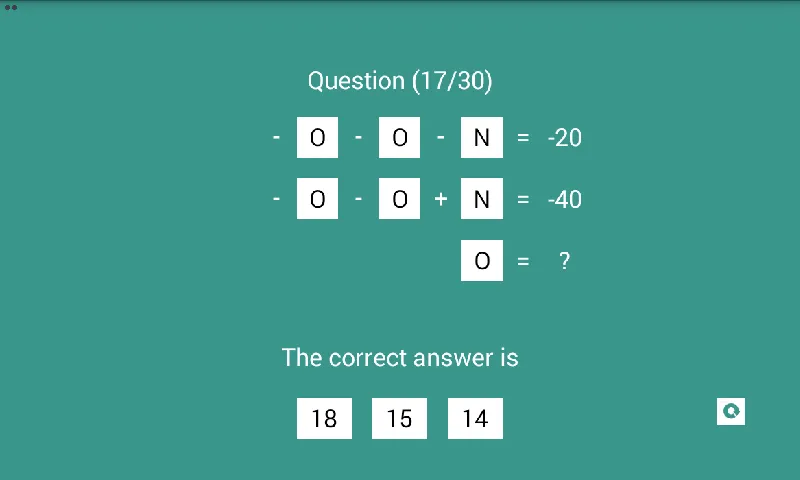 Linear Equation Quiz | Indus Appstore | Screenshot