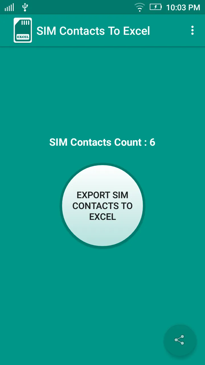 SIM Contacts To Excel | Indus Appstore | Screenshot