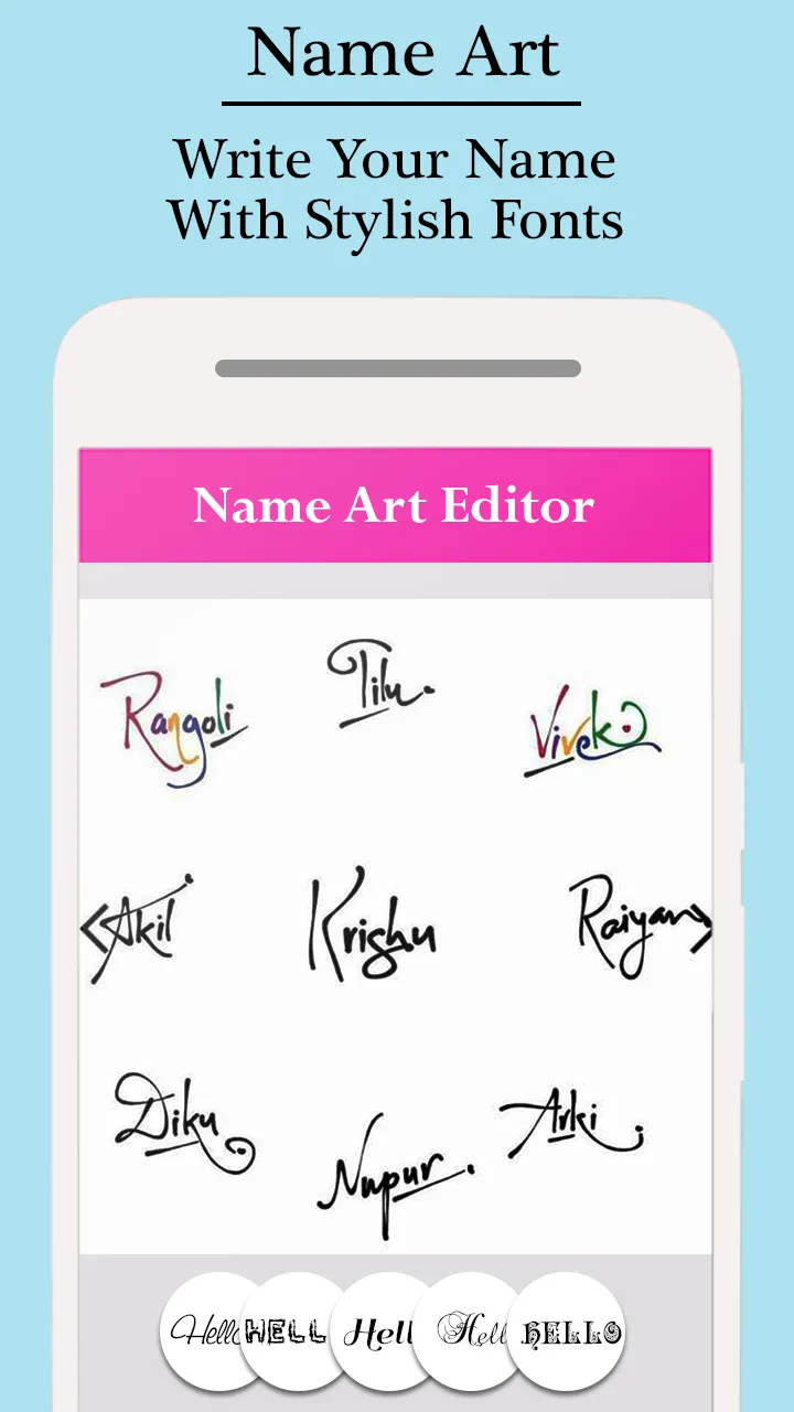 Name Art: Grid, GIF &  Collage | Indus Appstore | Screenshot