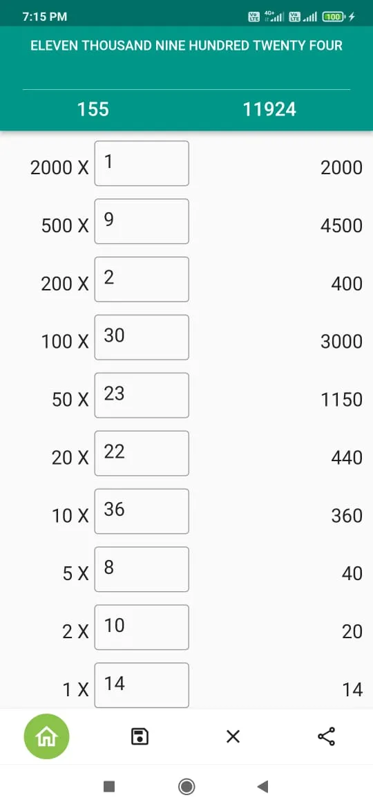 Cash Counter Calculator | Indus Appstore | Screenshot