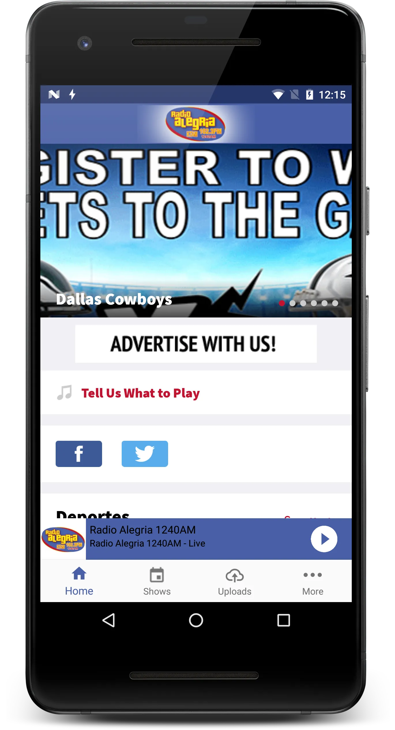 KTAM Radio Alegria | Indus Appstore | Screenshot