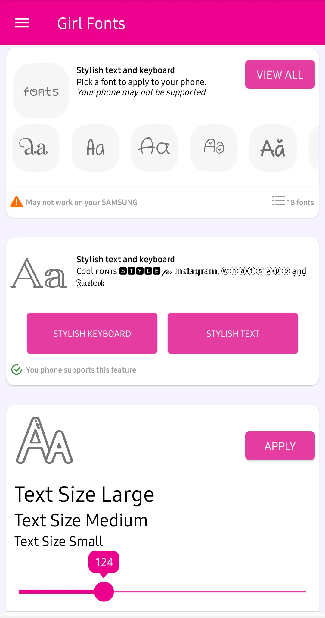 Girls Fonts for FlipFont | Indus Appstore | Screenshot