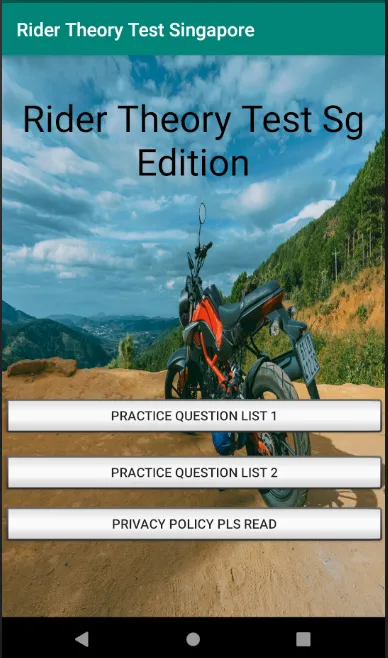 Rider Theory Test SG , RTT | Indus Appstore | Screenshot