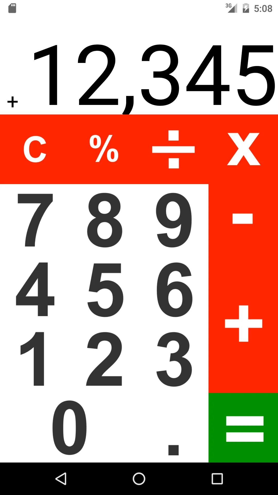 Big Number Calculator | Indus Appstore | Screenshot