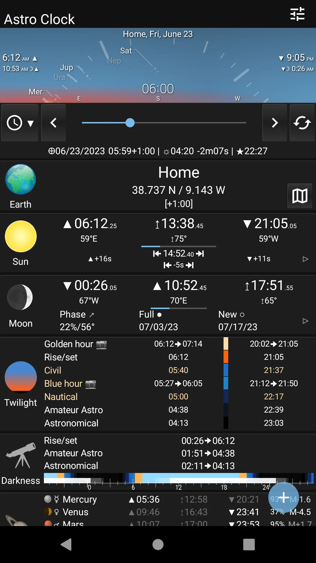 Astro Clock Widget | Indus Appstore | Screenshot