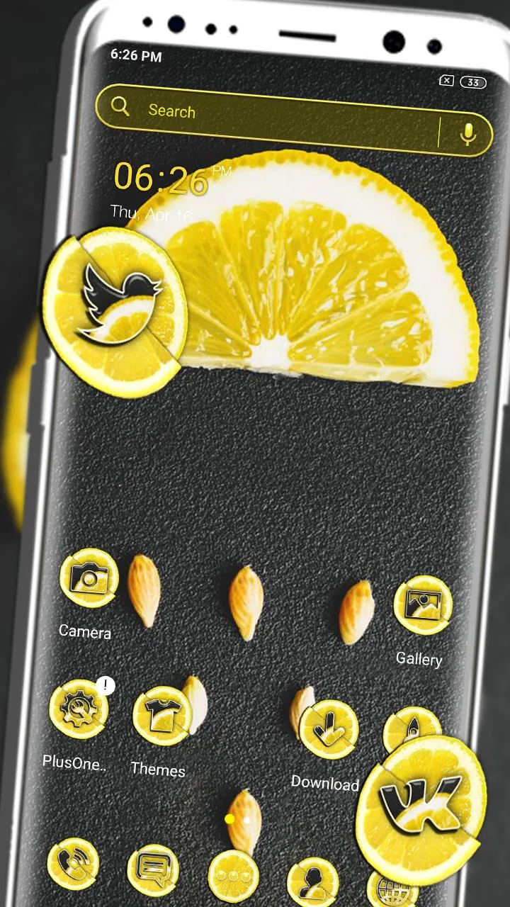 Lemon Slice Launcher Themes | Indus Appstore | Screenshot