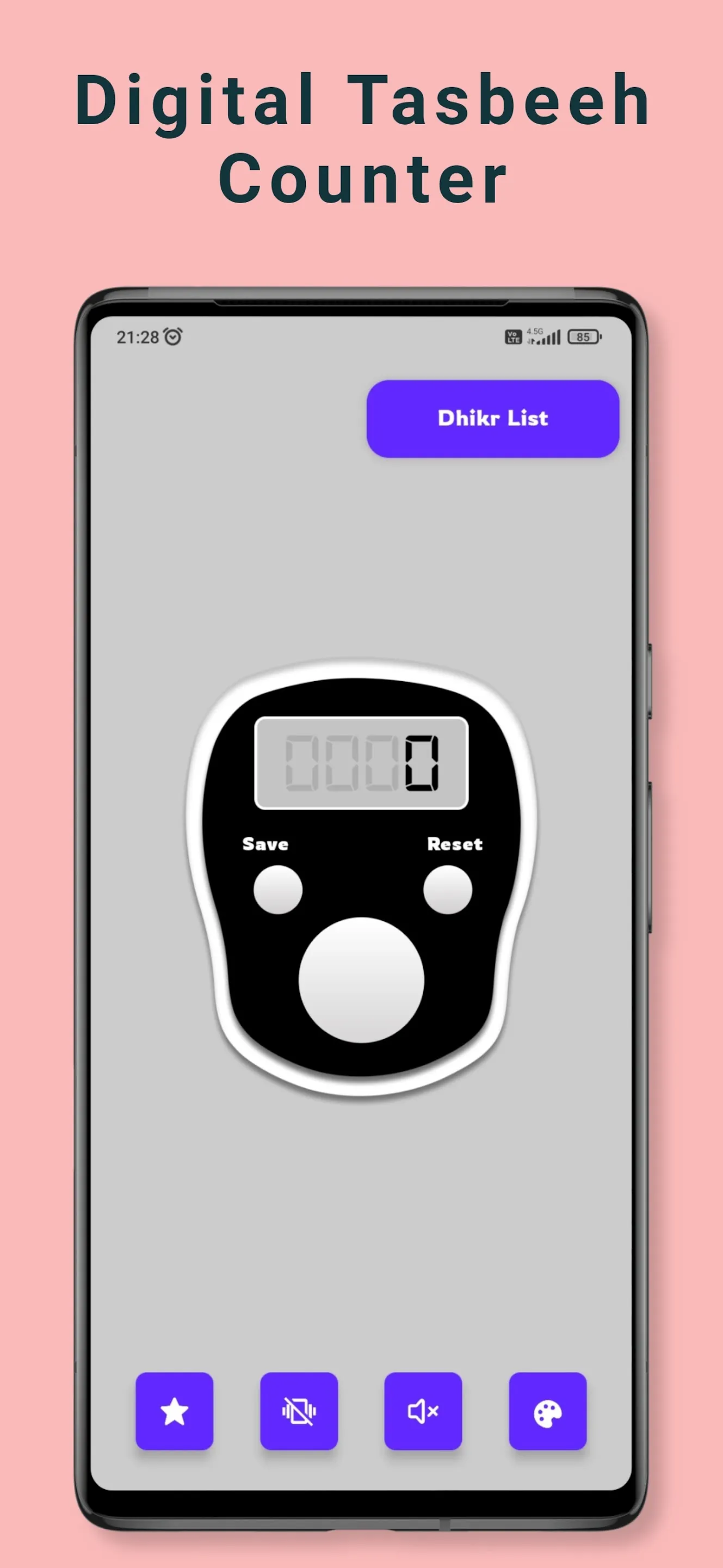 Digital Tasbeeh Counter | Indus Appstore | Screenshot