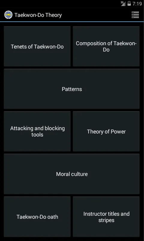 Taekwon-Do ITF Theory | Indus Appstore | Screenshot