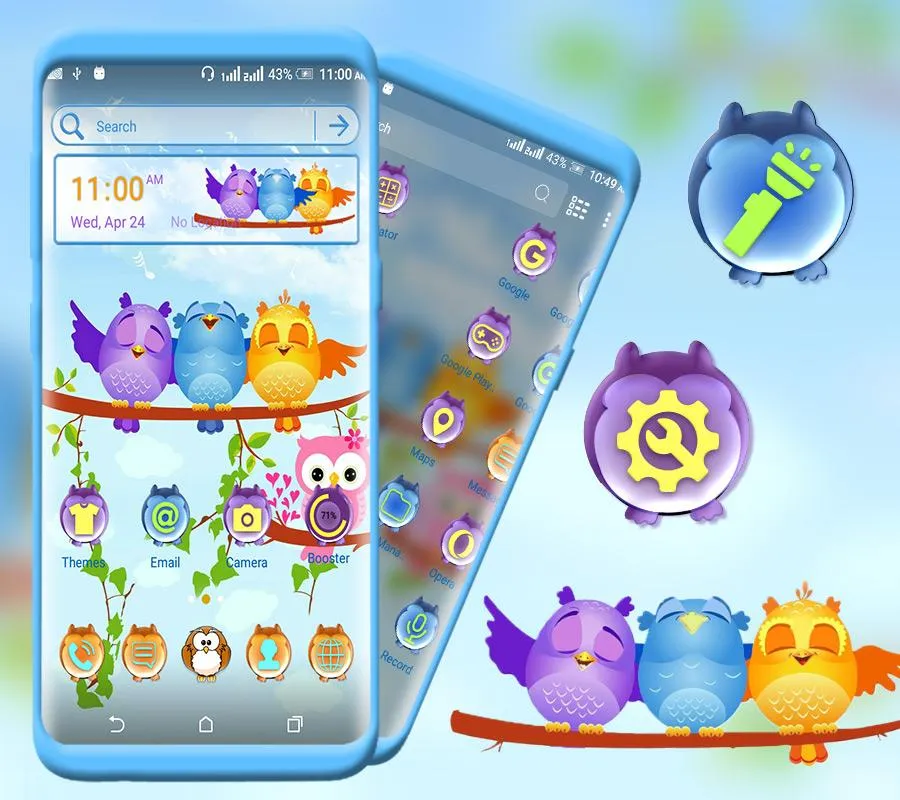 Animated Birds Launcher Theme | Indus Appstore | Screenshot