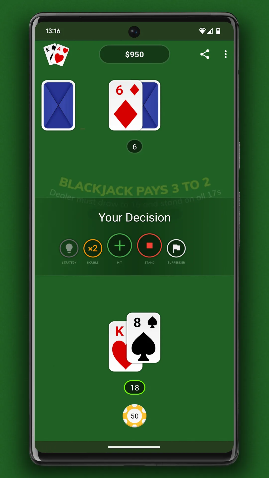 Blackjack | Indus Appstore | Screenshot